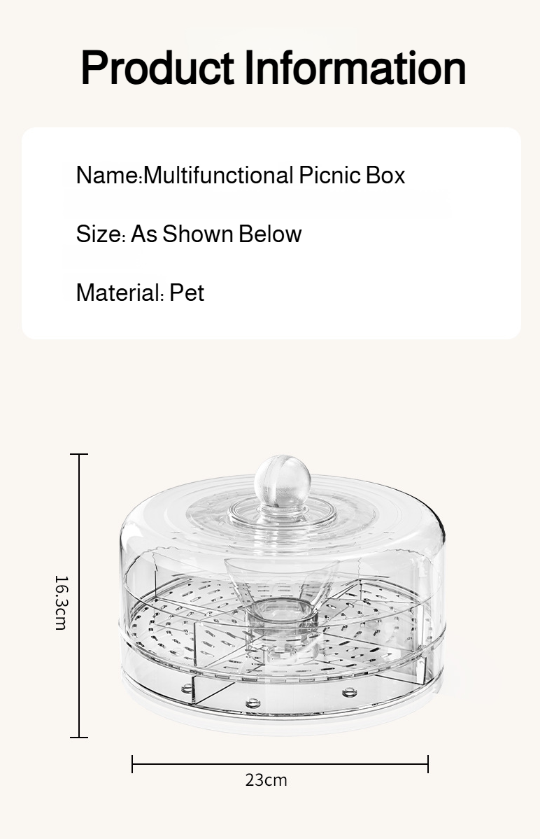 Versatile salad and fruit storage plate for parties