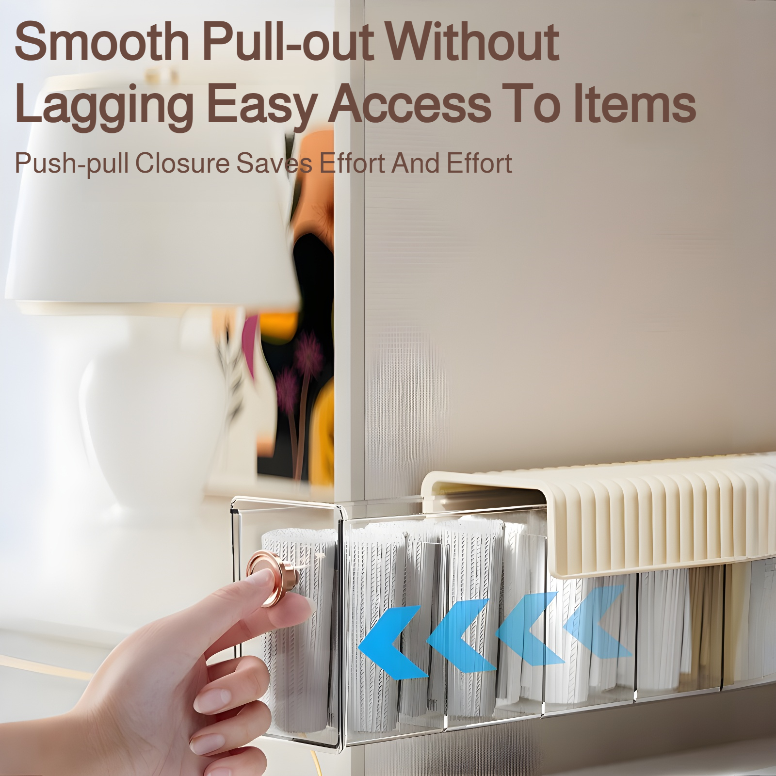 Wardrobe with underwear and socks storage box