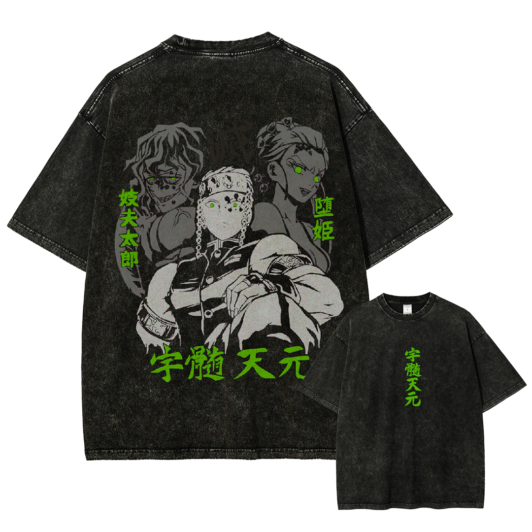 Tengen Uzui Anime T-Shirt, Demon Slayer Graphic Tee, Sound Hashira Ove