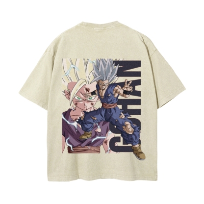 Son Gohan Vintage Oversized T-Shirt | Dragon Ball Super