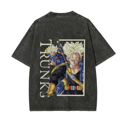 Trunks Vintage Oversized T-Shirt Dragon Ball Super