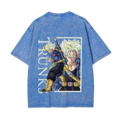 Trunks Vintage Oversized T-Shirt Dragon Ball Super