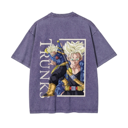Trunks Vintage Oversized T-Shirt Dragon Ball Super