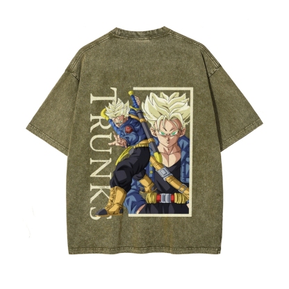Trunks Vintage Oversized T-Shirt Dragon Ball Super