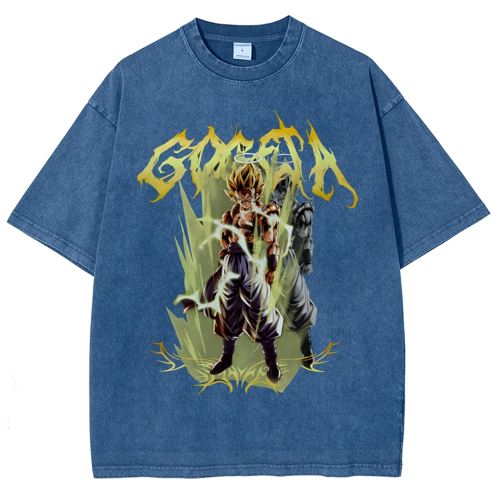 Gogeta Unisex Fit Washed T-Shirt | Dragon Ball Super