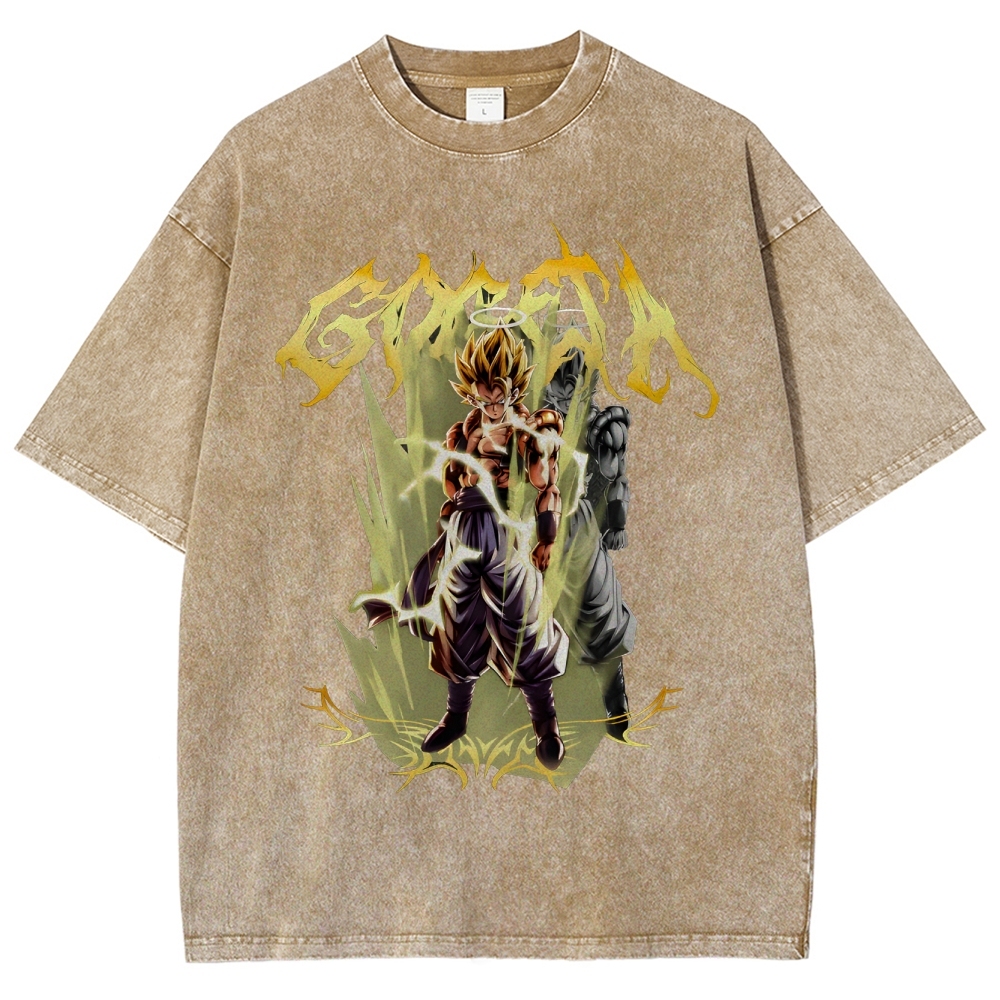 Gogeta Unisex Fit Washed T-Shirt | Dragon Ball Super