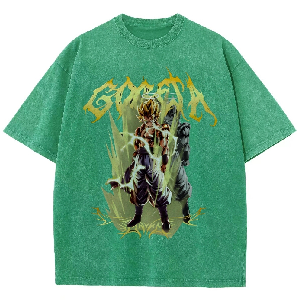 Gogeta Unisex Fit Washed T-Shirt | Dragon Ball Super