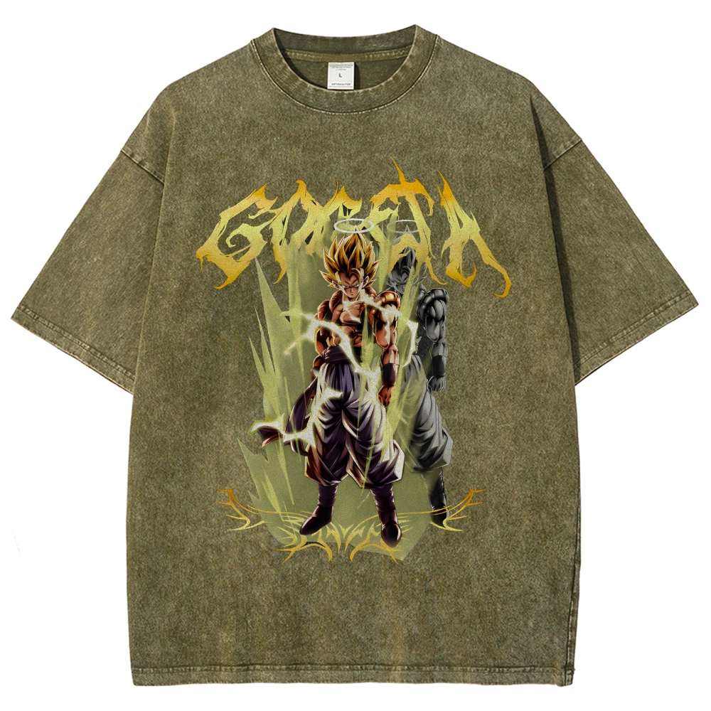 Gogeta Unisex Fit Washed T-Shirt | Dragon Ball Super