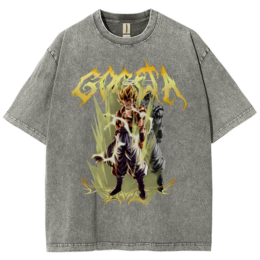 Gogeta Unisex Fit Washed T-Shirt | Dragon Ball Super