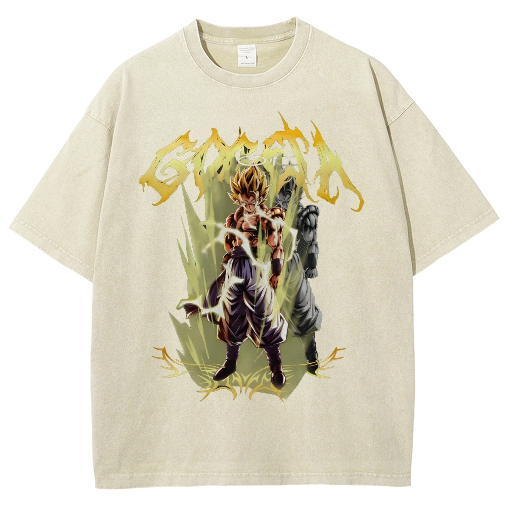 Gogeta Unisex Fit Washed T-Shirt | Dragon Ball Super