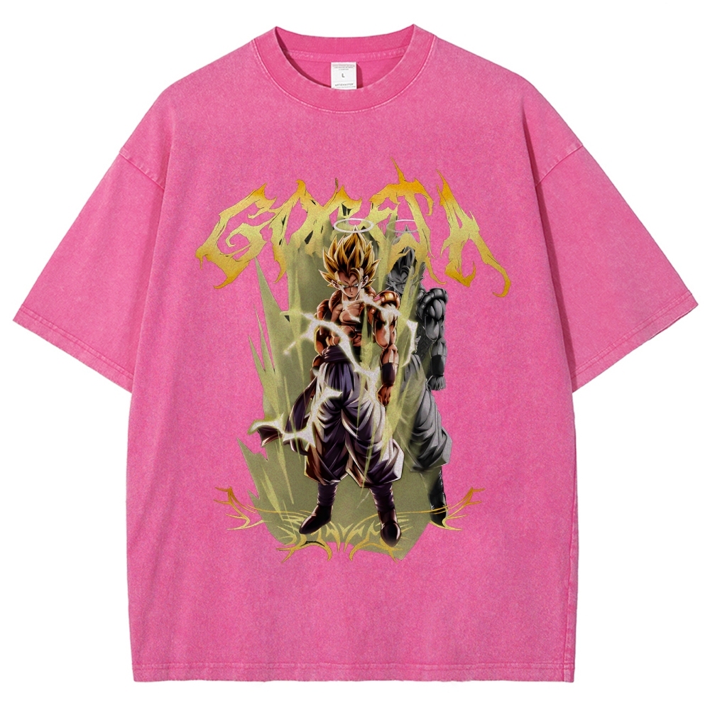 Gogeta Unisex Fit Washed T-Shirt | Dragon Ball Super