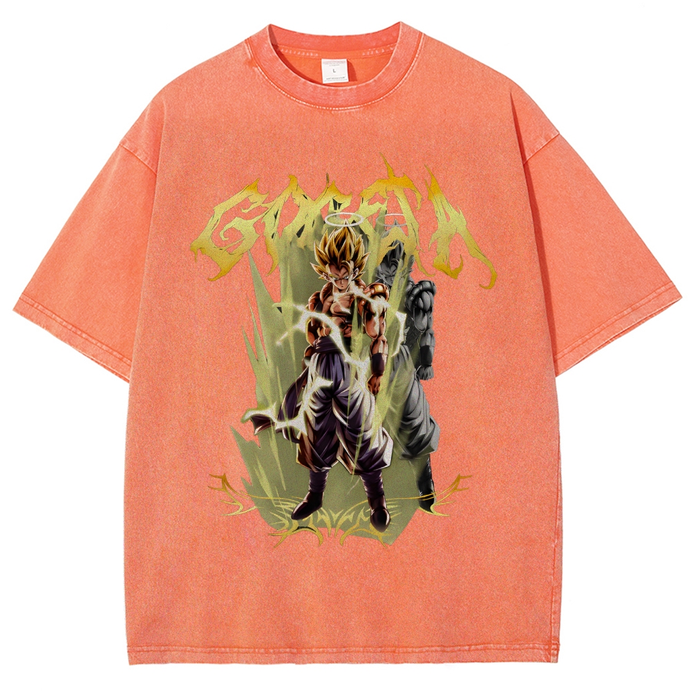Gogeta Unisex Fit Washed T-Shirt | Dragon Ball Super