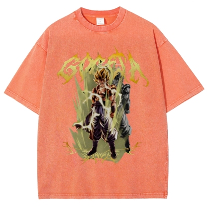 Gogeta Unisex Fit Washed T-Shirt | Dragon Ball Super