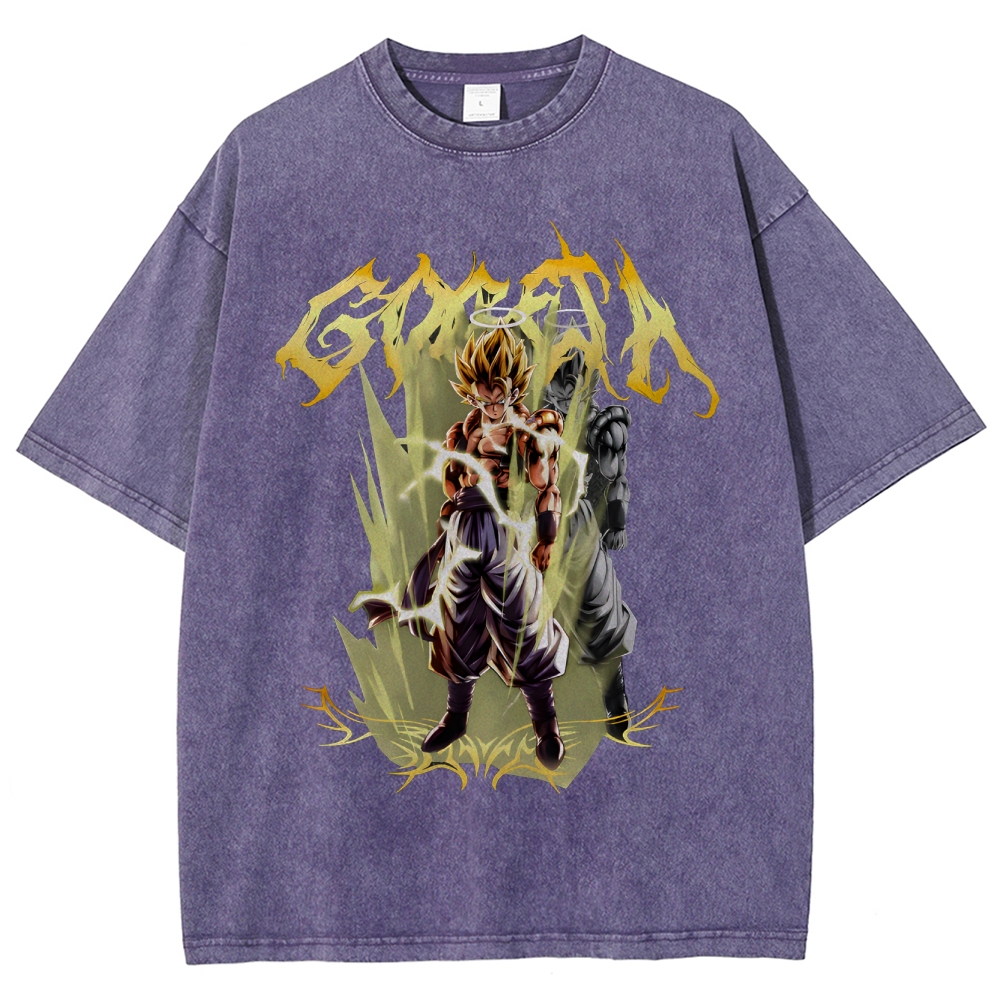 Gogeta Unisex Fit Washed T-Shirt | Dragon Ball Super