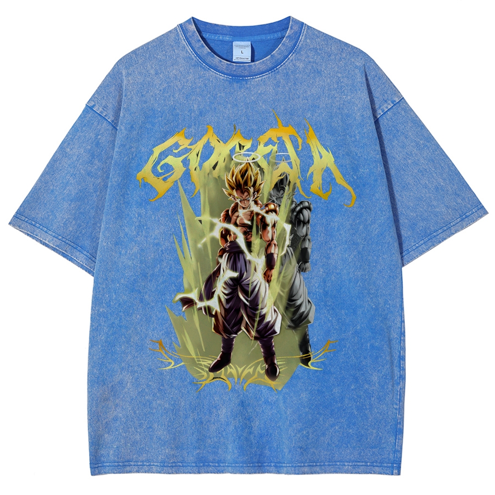 Gogeta Unisex Fit Washed T-Shirt | Dragon Ball Super