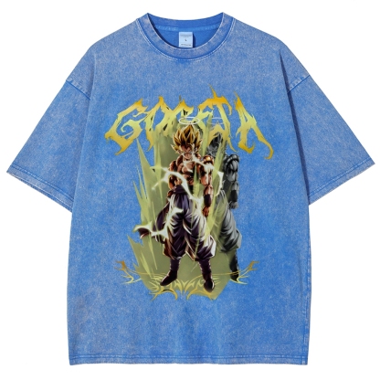 Gogeta Unisex Fit Washed T-Shirt | Dragon Ball Super