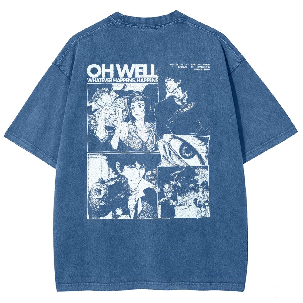 Cowboy Bebop Unisex Fit Washed T-Shirt