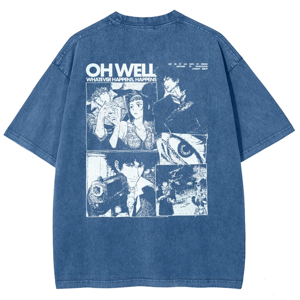 Cowboy Bebop Unisex Fit Washed T-Shirt