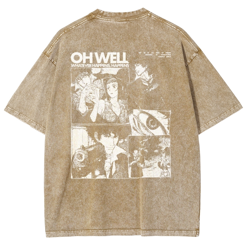Cowboy Bebop Unisex Fit Washed T-Shirt