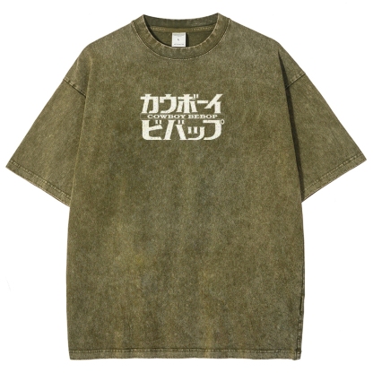Cowboy Bebop Unisex Fit Washed T-Shirt