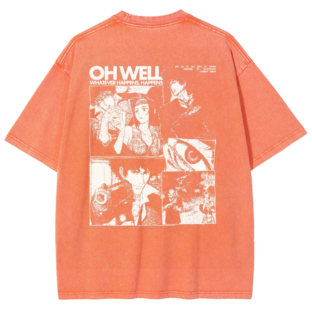 Cowboy Bebop Unisex Fit Washed T-Shirt