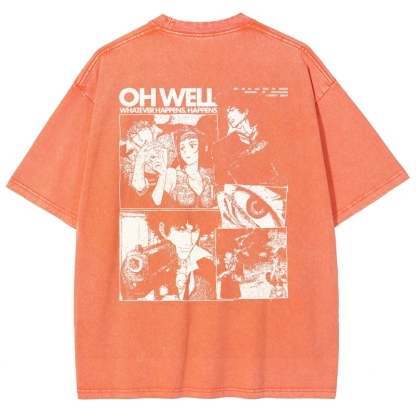 Cowboy Bebop Unisex Fit Washed T-Shirt