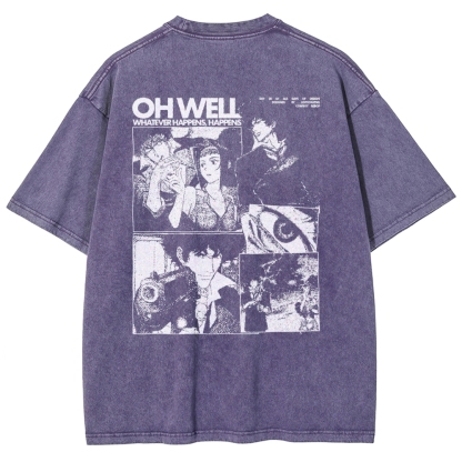 Cowboy Bebop Unisex Fit Washed T-Shirt