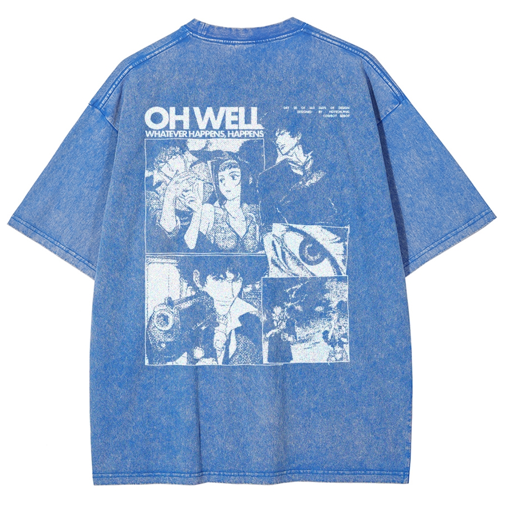 Cowboy Bebop Unisex Fit Washed T-Shirt