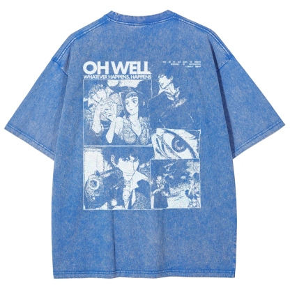 Cowboy Bebop Unisex Fit Washed T-Shirt