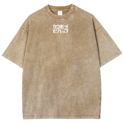 COWBOY BEBOP VIII ACID WASH TEE