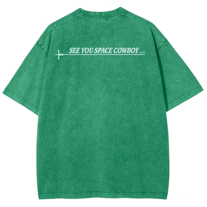 COWBOY BEBOP VIII ACID WASH TEE