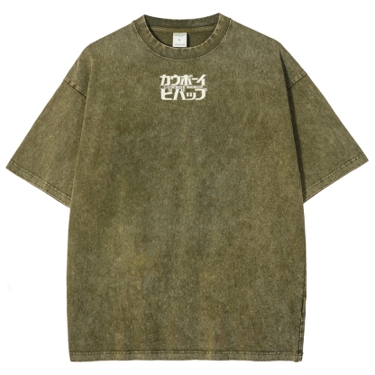 COWBOY BEBOP VIII ACID WASH TEE