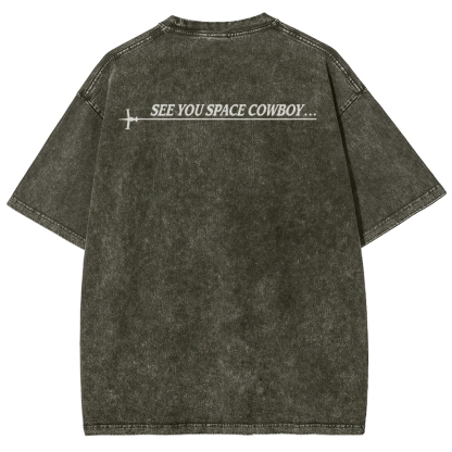 COWBOY BEBOP VIII ACID WASH TEE