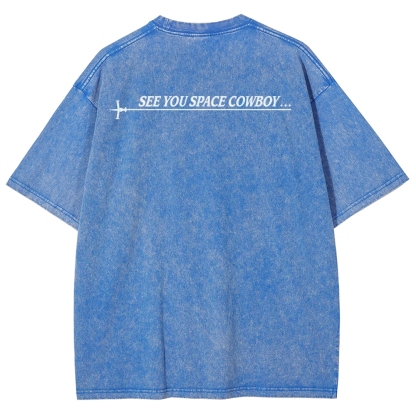 COWBOY BEBOP VIII ACID WASH TEE