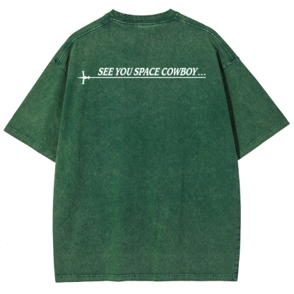 COWBOY BEBOP VIII ACID WASH TEE