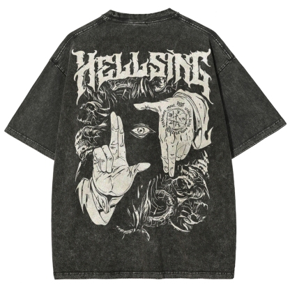 Alucard Hellsing Unisex Fit Washed T-Shirt 2501009113