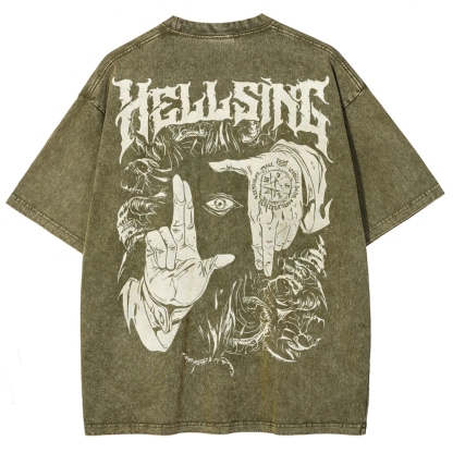 Alucard Hellsing Unisex Fit Washed T-Shirt 2501009113