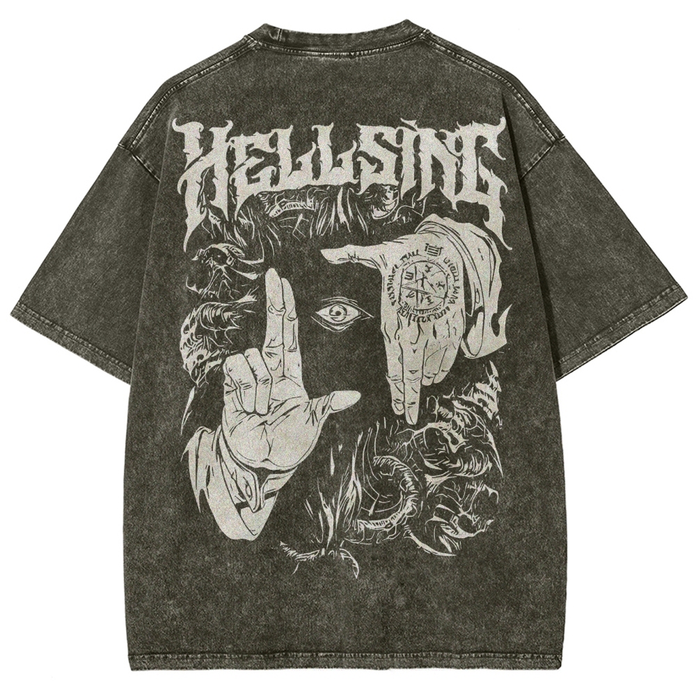 Alucard Hellsing Unisex Fit Washed T-Shirt 2501009113