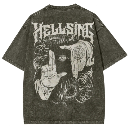 Alucard Hellsing Unisex Fit Washed T-Shirt 2501009113