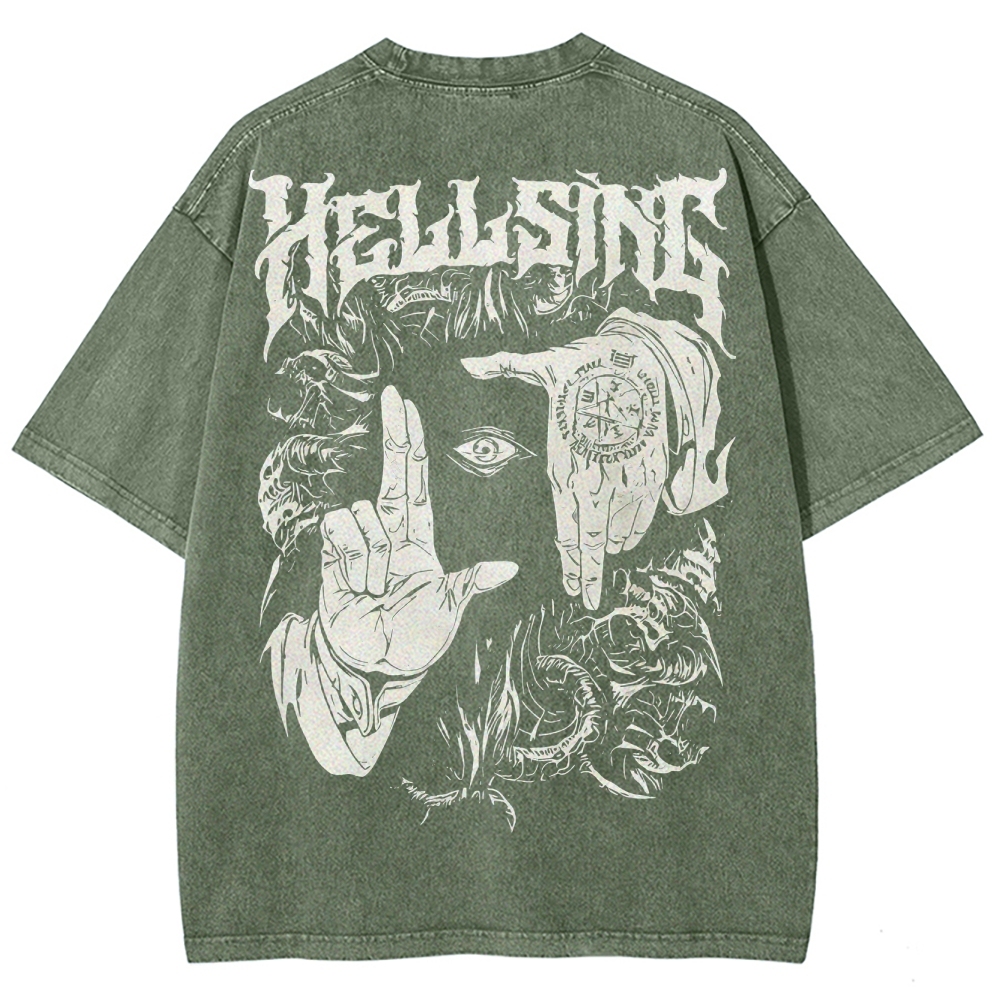 Alucard Hellsing Unisex Fit Washed T-Shirt 2501009113