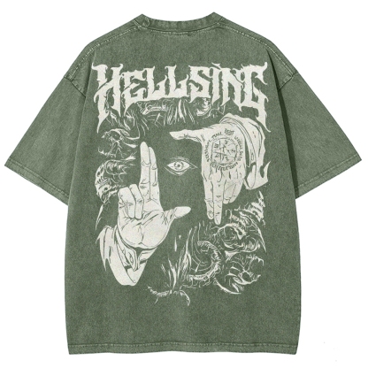 Alucard Hellsing Unisex Fit Washed T-Shirt 2501009113