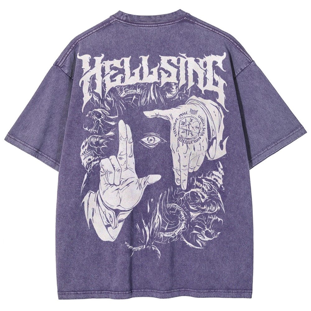 Alucard Hellsing Unisex Fit Washed T-Shirt 2501009113