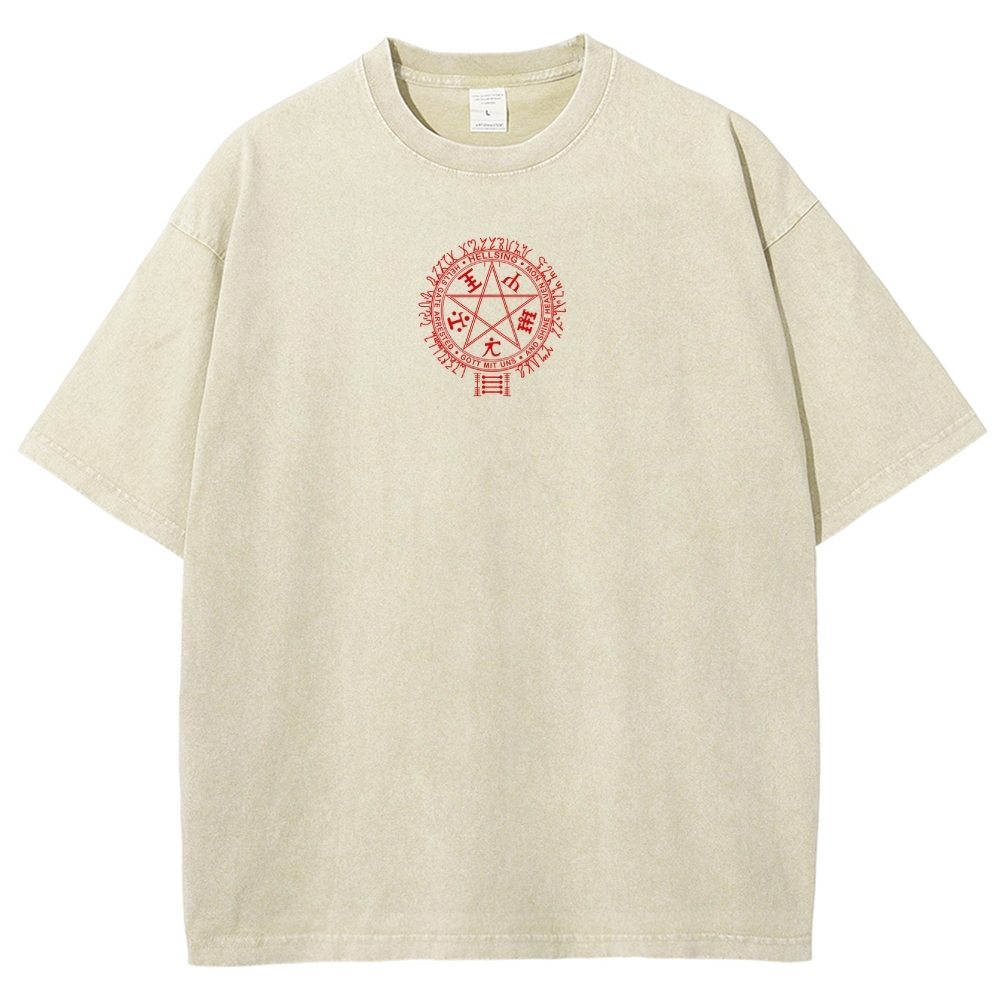 Hellsing Unisex Ultimate Vampire Unisex Fit Washed T-Shirt 2502000105