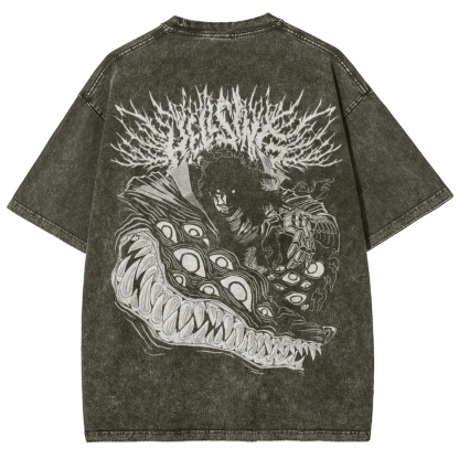 Hellsing Unisex Ultimate Vampire Unisex Fit Washed T-Shirt 2502000113