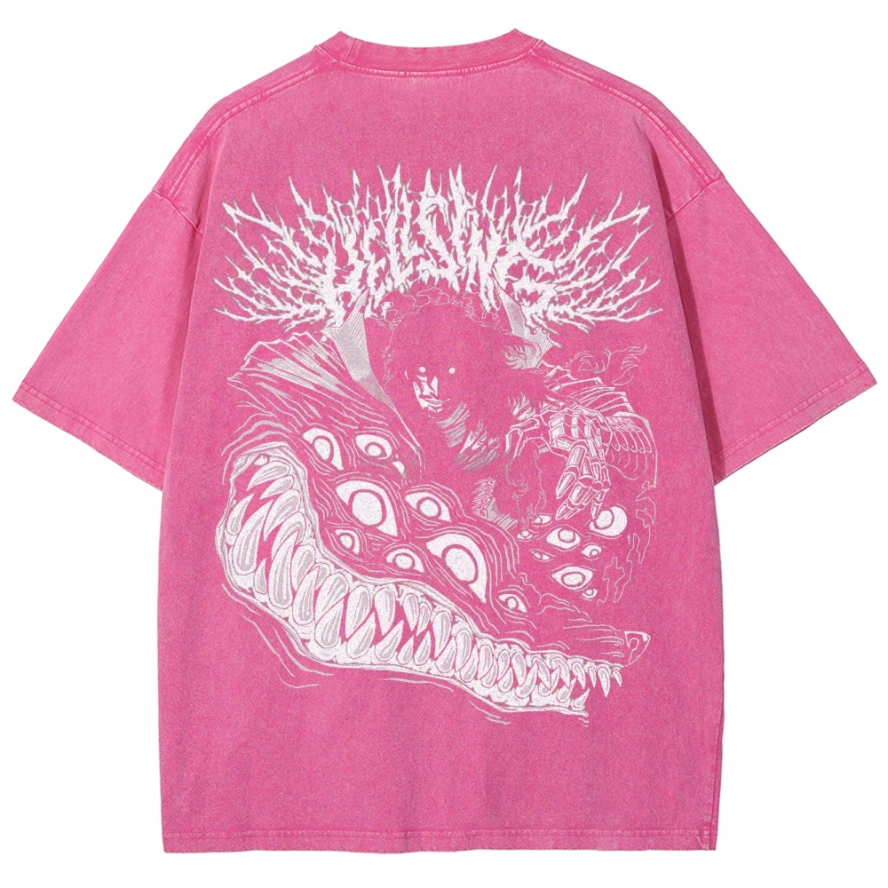 Hellsing Unisex Ultimate Vampire Unisex Fit Washed T-Shirt 2502000113