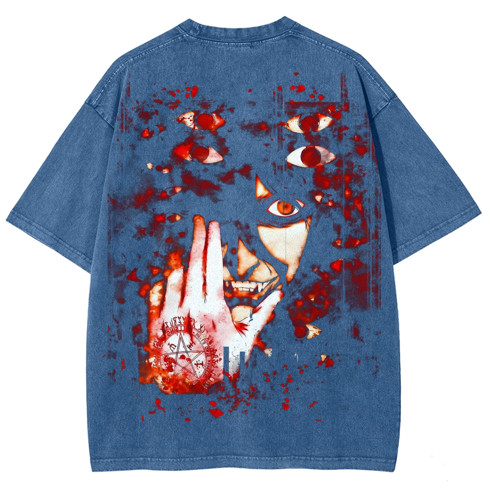 Hellsing Unisex Ultimate Vampire Unisex Fit Washed T-Shirt 2502000115