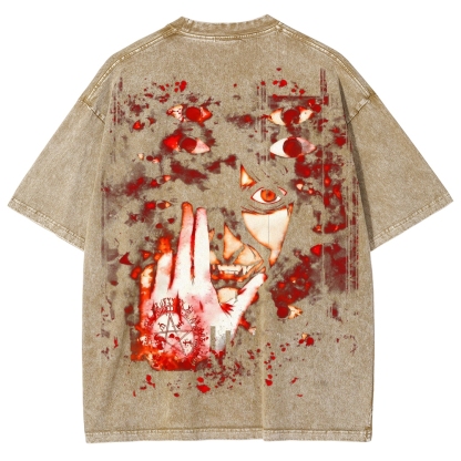 Hellsing Unisex Ultimate Vampire Unisex Fit Washed T-Shirt 2502000115