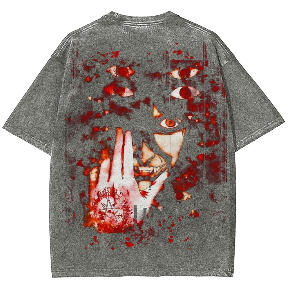 Hellsing Unisex Ultimate Vampire Unisex Fit Washed T-Shirt 2502000115