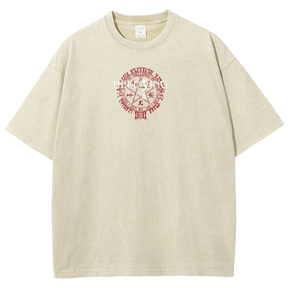 Hellsing Unisex Ultimate Vampire Unisex Fit Washed T-Shirt 2502000115