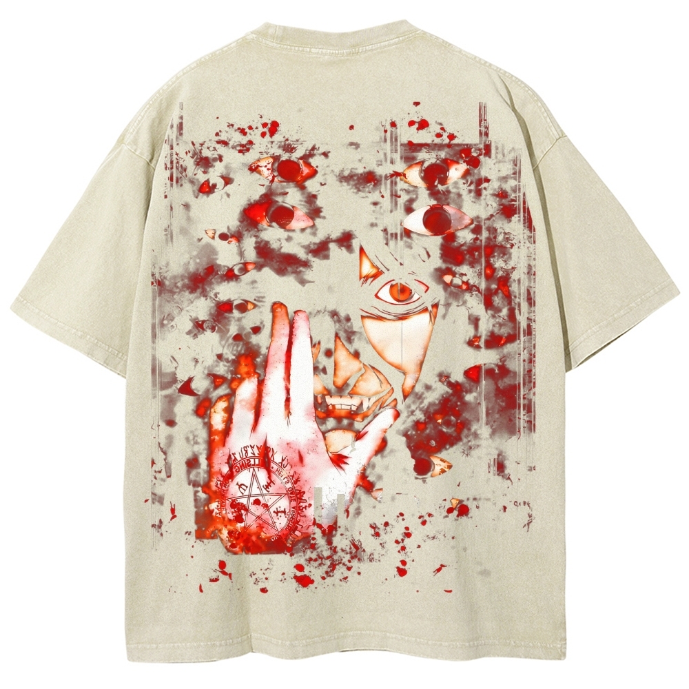 Hellsing Unisex Ultimate Vampire Unisex Fit Washed T-Shirt 2502000115